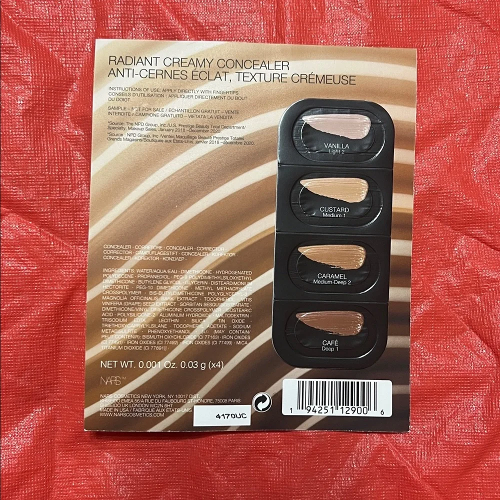 NWT 12 Kylie tarte Estée Lauder nas milk & Natasha denona color match cards